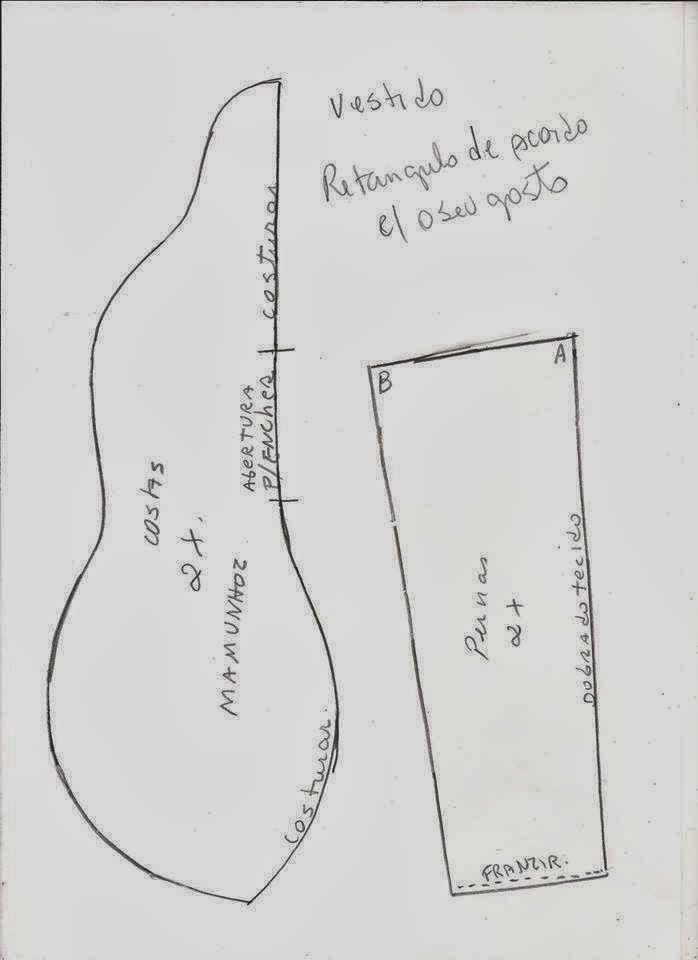 Muñeca de tela embarazada patron 3