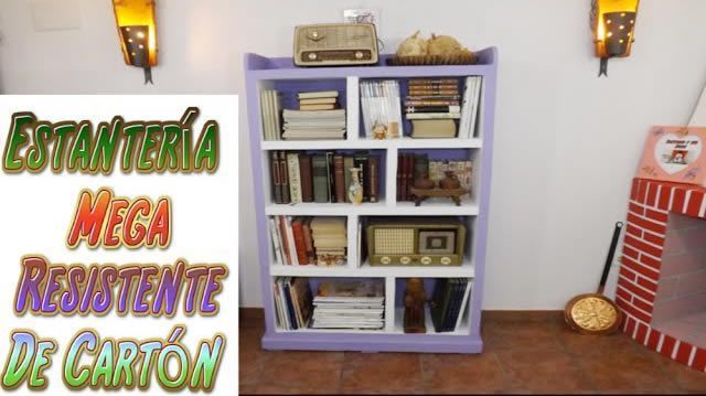 DIY Estantería hecha con Cartón