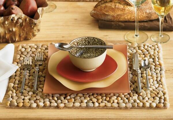 Mantel con piedras Mantel con piedras