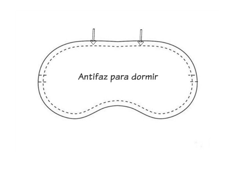 Tutorial y patrón para hacer un antifaz para dormir(2) Tutorial y patrón para hacer un antifaz para dormir (2)