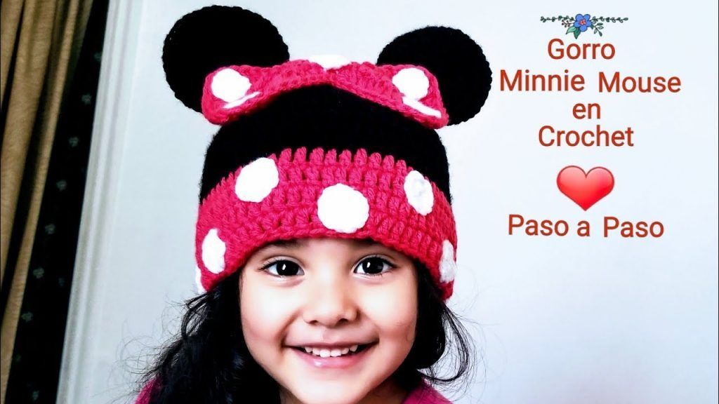 DIY Gorro Minnie Mouse a crochet DIY Gorro Minnie Mouse a crochet