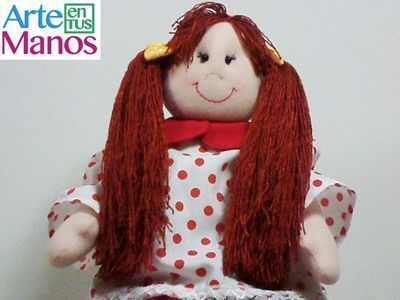 DIY+Patrones para hacer una muñeca de trapo con coletas 2 DIY+Patrones para hacer una muñeca de trapo con coletas 2