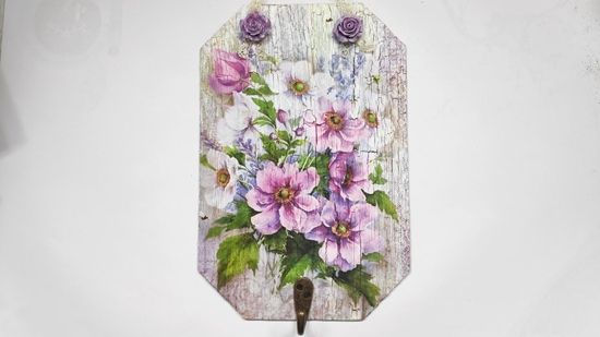 Cuelga llaves para hacer con técnica decoupage Cuelga llaves para hacer con técnica decoupage
