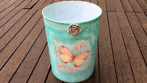 Como decorar envases de pástico con decoupage Como decorar envases de pástico con decoupage