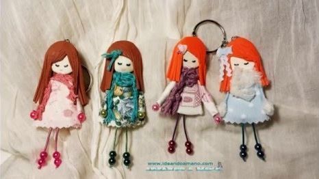 DIY como hacer muñecas para broche o llavero DIY como hacer muñecas para broche o llavero