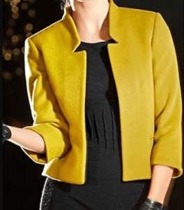 Chaqueta blazzer de cuello alto